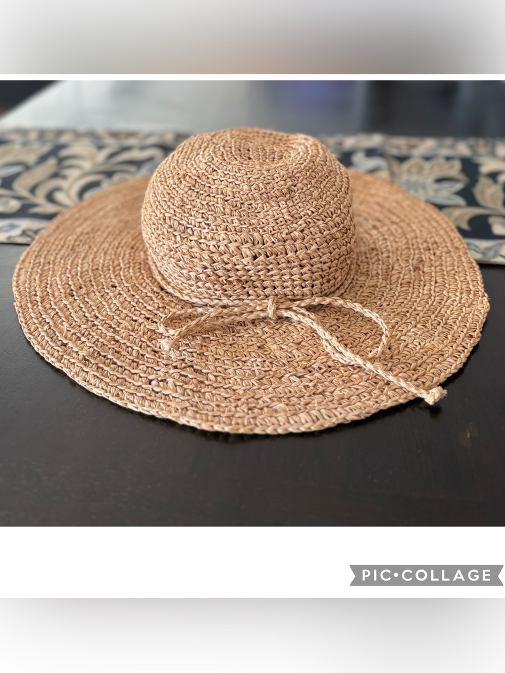 San Diego Hat Company Raffia Floppy Sun Hat 4” Brim Comfort Band Boho One Size - Picture 3 of 5